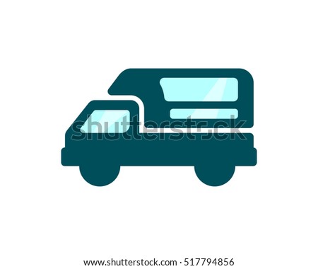 blue car vehicle conveyance transport transportation logo image vector icon