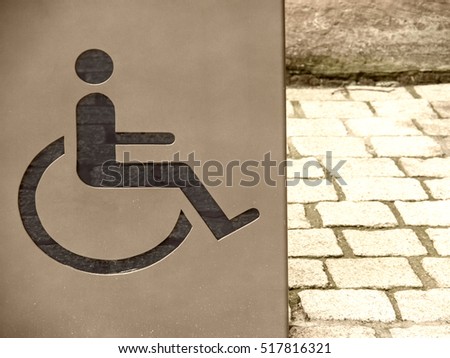 handicapped / disabled access sign 