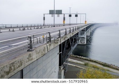 The bridge from Sweden to Denmark