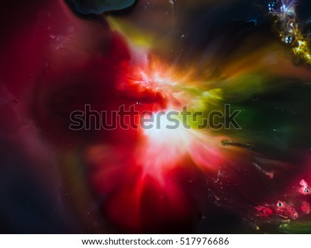 Abstract background, various pigments and dyes create a rich texture, blurred color background,