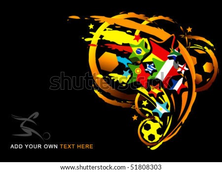 football abstract vector illustration