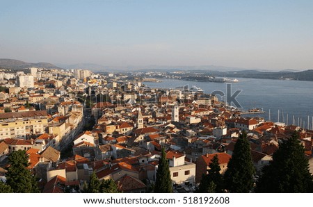 Panoramic picture from from the fortress on Sibenik