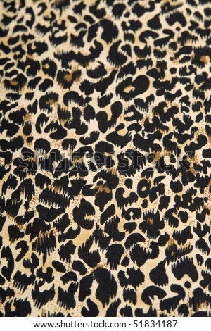 Silk leopard print fabric.