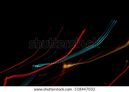 Abstract light Color,Night Light lines abstract background.