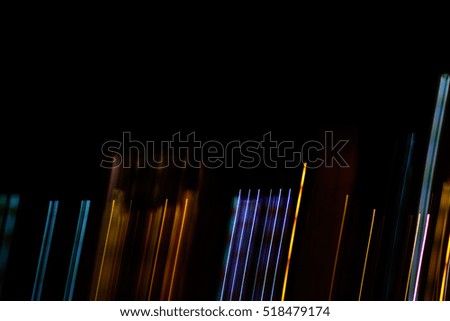 Abstract night lights lines texture as motion blur background.