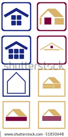 Vector collection of signs at home.