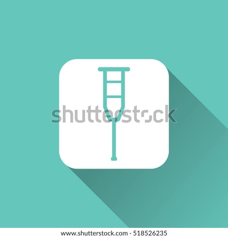 Crutch icon design
