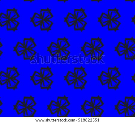 abstract geometric seamless pattern. vector. blue. neon
