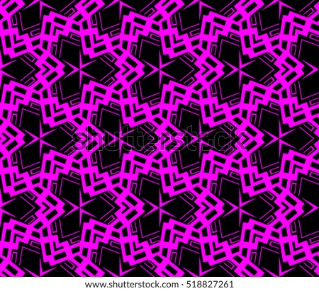 abstract geometric seamless pattern. vector. purple. neon