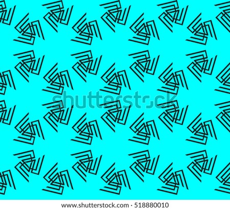 abstract geometric seamless pattern. vector. blue. neon