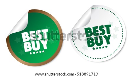 Best buy stickers Royalty-Free Stock Photo #518891719
