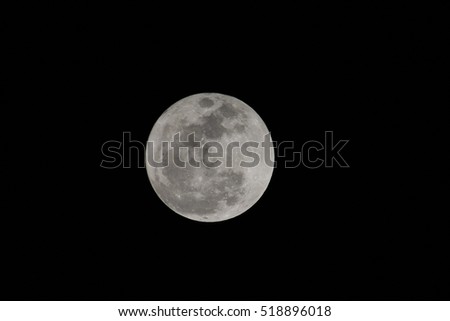 Super full moon ,samutsakorn Thailand