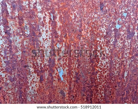 Metallic texture of rusty iron