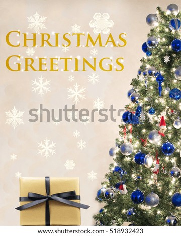 Christmas greetings card 