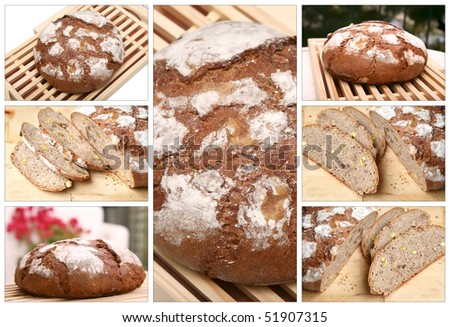 french bread with slices over white background