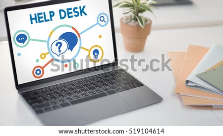 Communication Service Help Desk Concept/ Royalty-Free Stock Photo #519104614