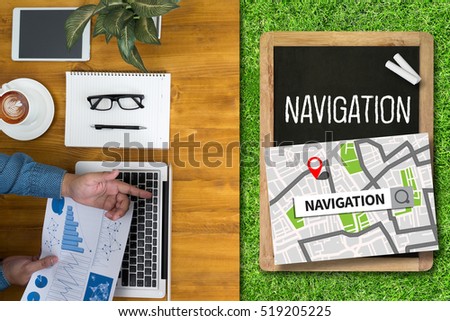 Route Destination Way Route  City Map Destination Route NAVIGATION , map gps navigation ,   using navigation system , 
female hands holding a smart  , The navigation software is on your phone.