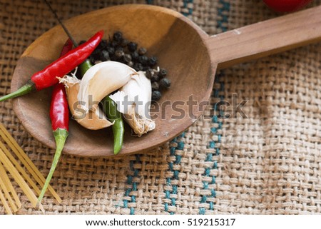 spices garnish make food