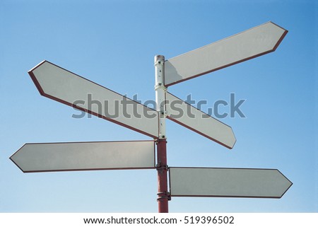 Blank Sign Post