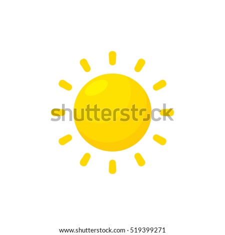 Sun vector isolated