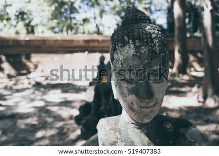 Buddha in a temple in Chiang Mai, Thailand