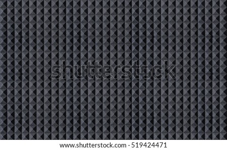The pattern of the soundproof panel of polyurethane foam. Royalty-Free Stock Photo #519424471