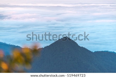 Sunrise of the Thai national park