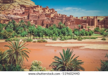 Ait Benhaddou -  an ancient fortress city in Morocco 