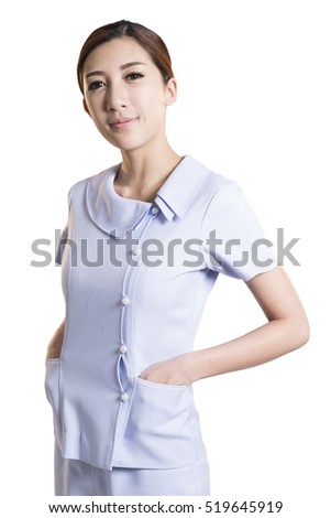 asian nurse in uniform