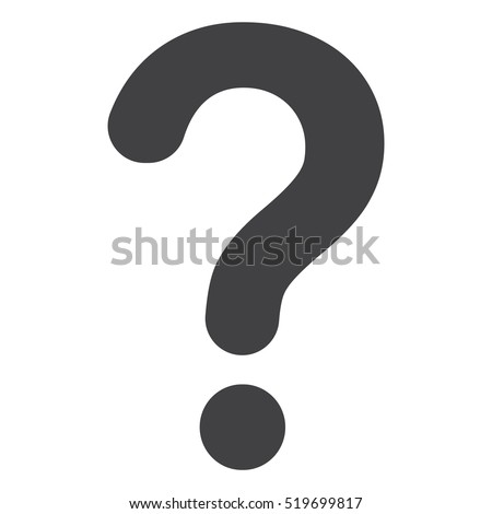 Question Icon Vector flat design style Royalty-Free Stock Photo #519699817
