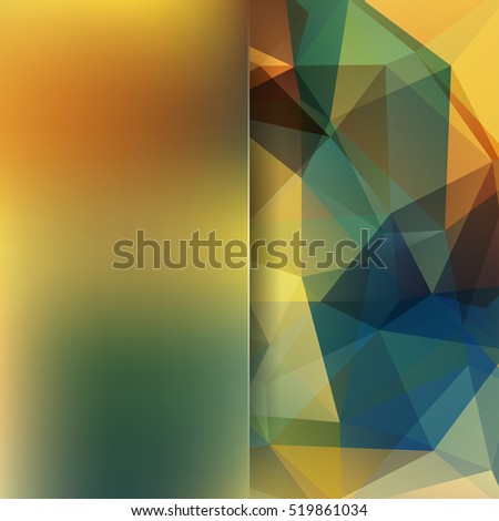 Abstract polygonal vector background. Colorful geometric vector illustration. Creative design template. Abstract vector background for use in design. Beige, blue, green colors. 