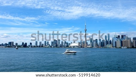 Toronto skyline in Ontario, Canada.