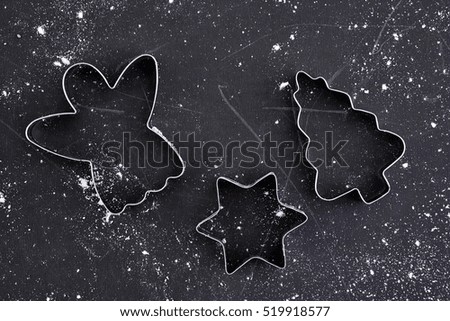 A studio photo of a christmas cookie cutter