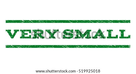 Very Small watermark stamp. Text caption between horizontal parallel lines with grunge design style. Rubber seal stamp with dust texture. Vector green color ink imprint on a white background.
