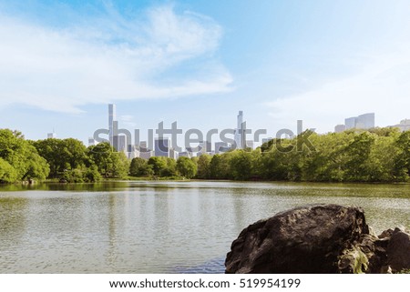 Central park in New York city.