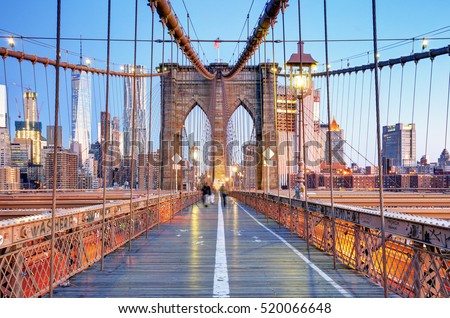 Brooklyn Bridge, New York City, USA Royalty-Free Stock Photo #520066648