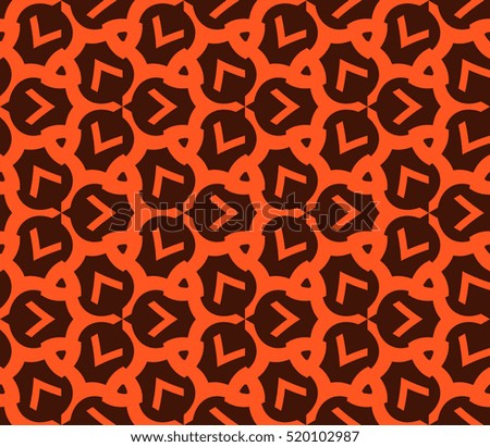 abstract geometric seamless pattern. vector. orange