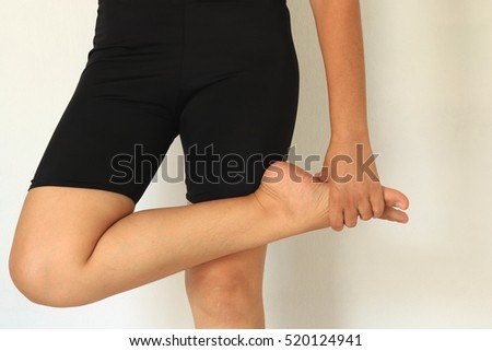 Foot Pain and Legs of Woman Royalty-Free Stock Photo #520124941