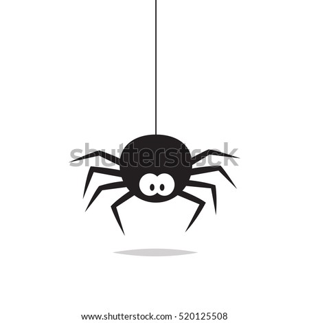 Spider vector isolated