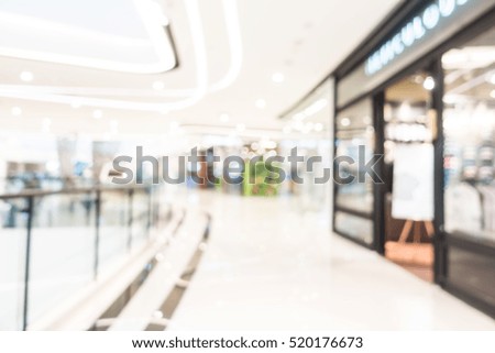 Abstract beautiful blur shopping mall and retail store interior for background