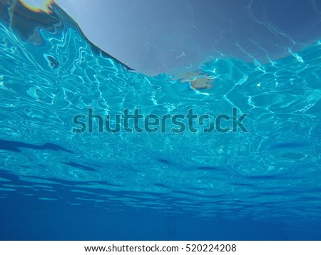 marine landscape with underwater view