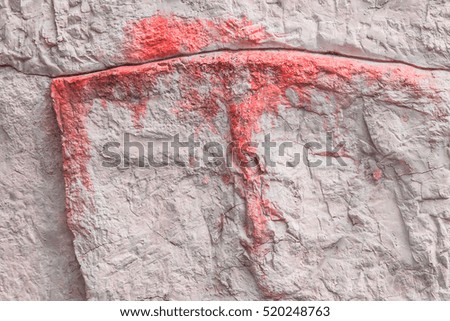 Abstract colorful cement wall texture and background,Red tone color.