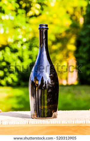 Vintage Old Fashioned Glass Bottle