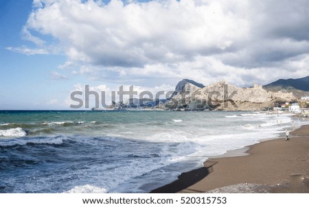 Mountain and sea, Crimea, Sudak