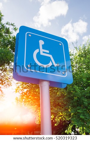 Disability Car Park, Parking for disability persons.