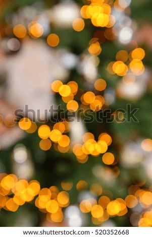 Colorful color lights bokeh blur background, Chrismas defocus tree
