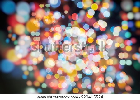 Twinkly Lights and Stars Christmas Background