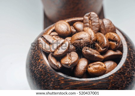 closeup coffee beans