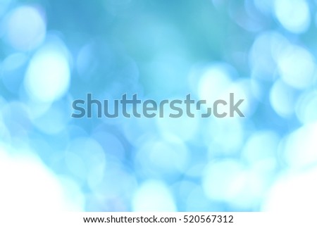 abstract blue Bokeh circles background, Natural Bokeh, glitter light Defocused and Blurred Bokeh