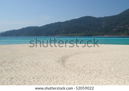 Beautiful beach and sea in Thailand